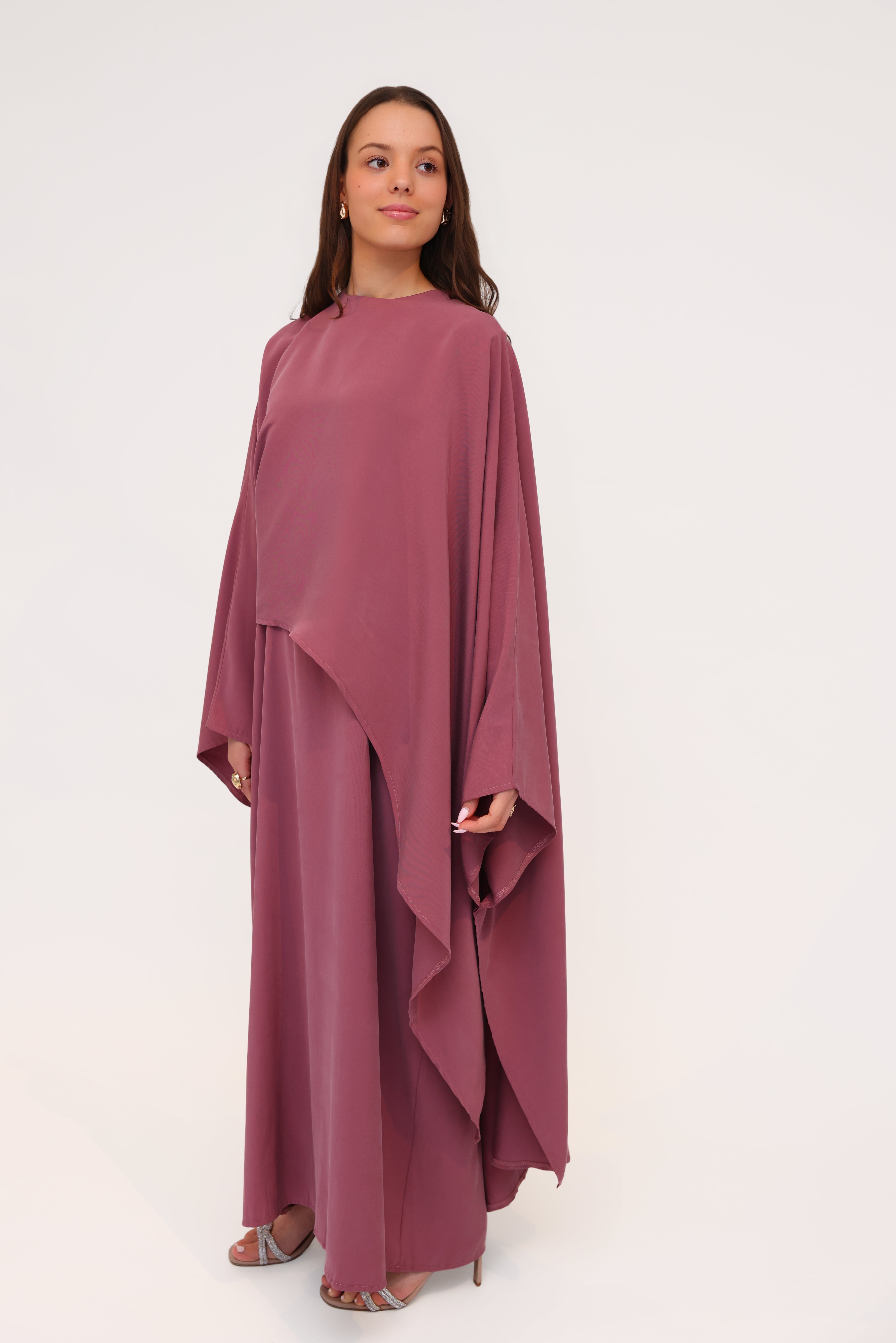 THE DRAPED TWO PIECE SET ROSE