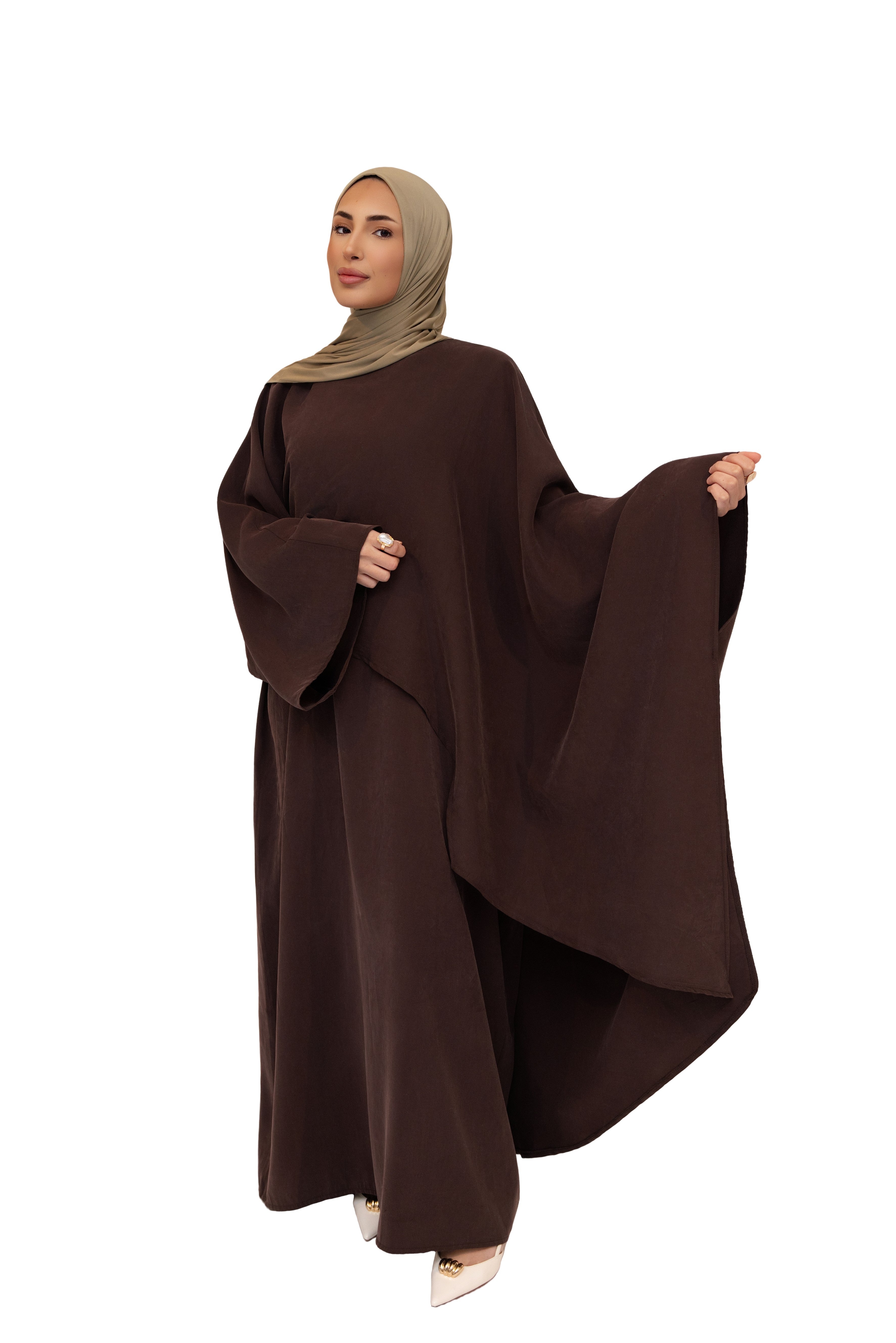 THE DRAPED TWO PIECE SET CHESTNUT