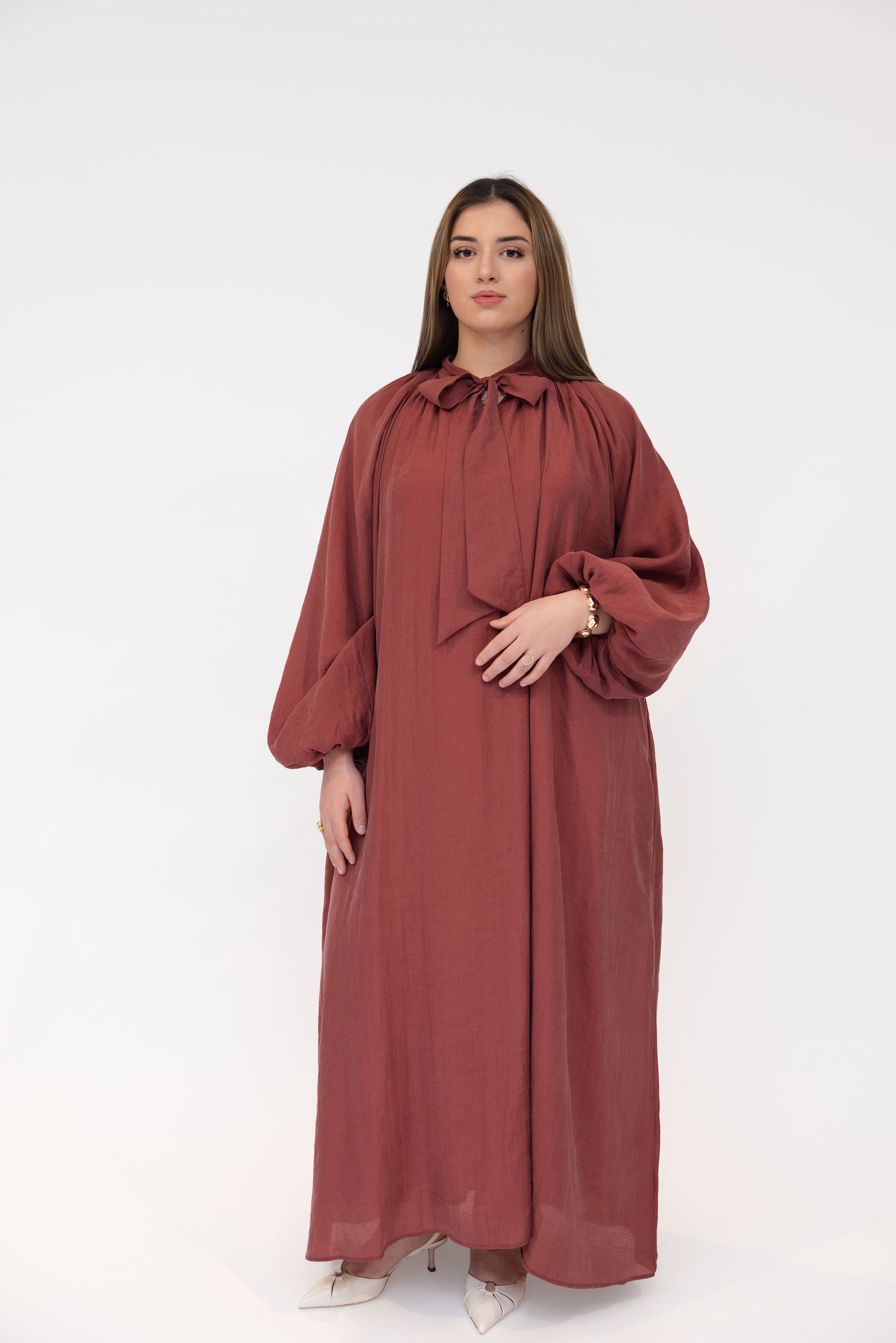 SOFT MAXI DRESS DUSTY ROSE
