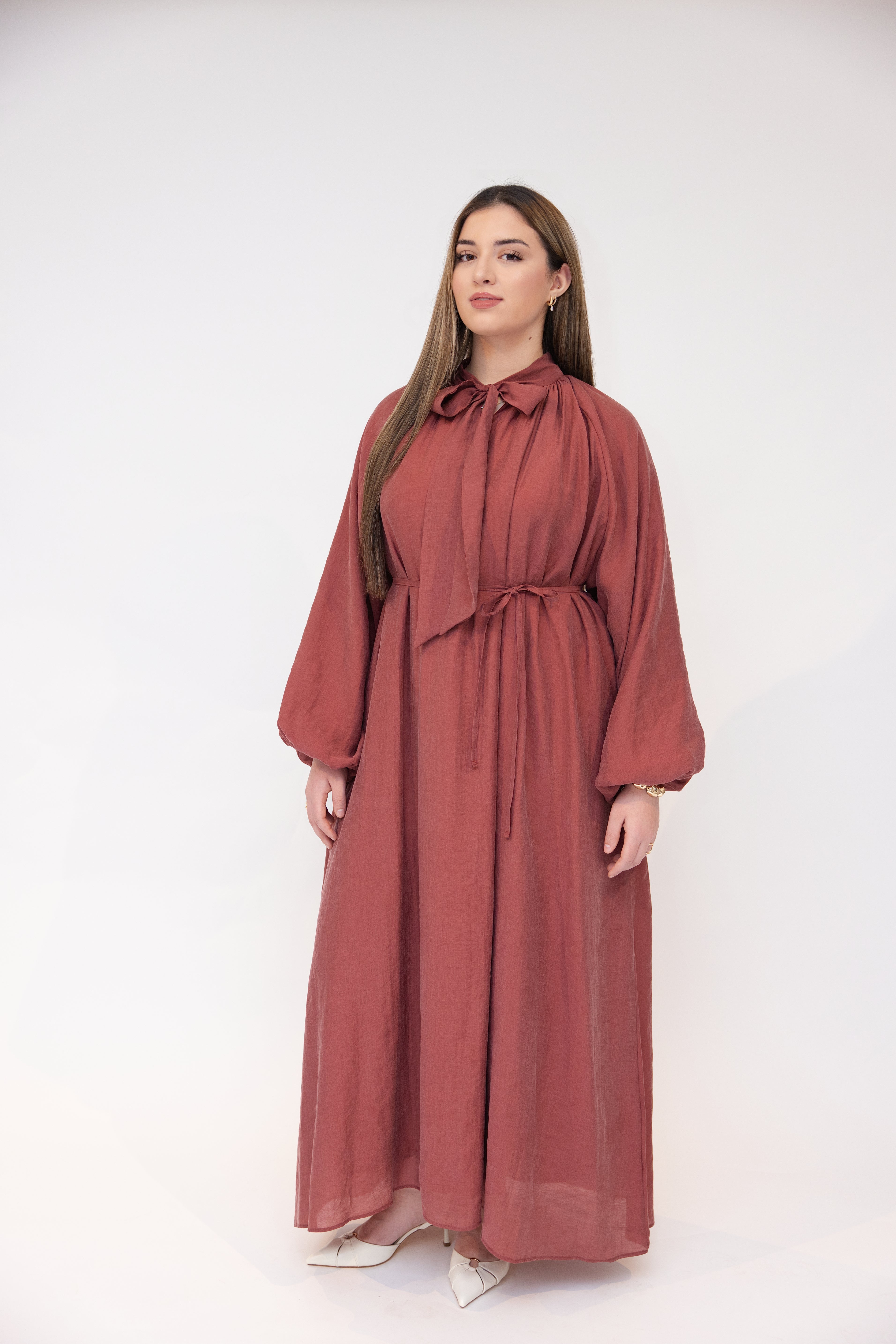 SOFT MAXI DRESS DUSTY ROSE