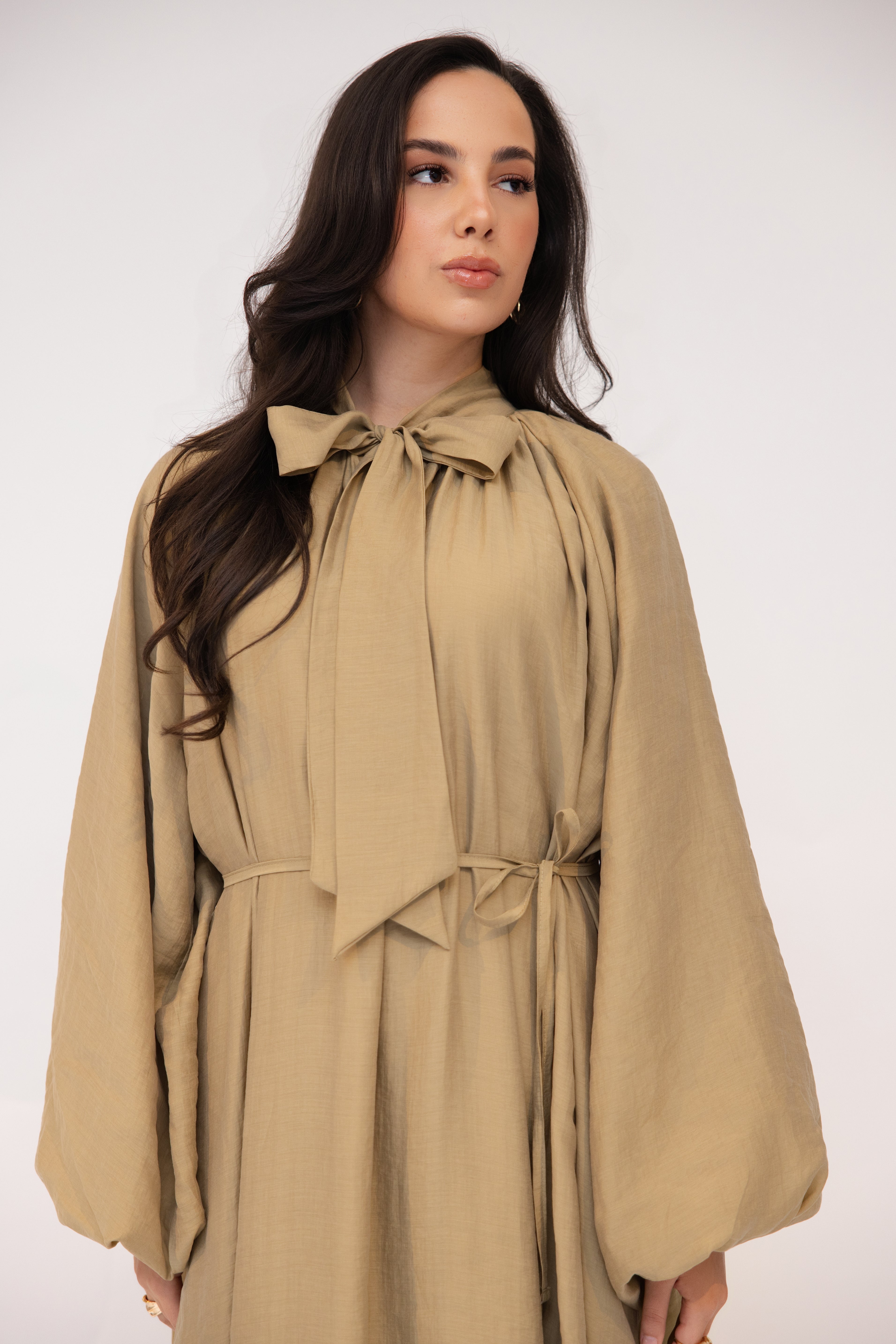 SOFT MAXI DRESS MOSS