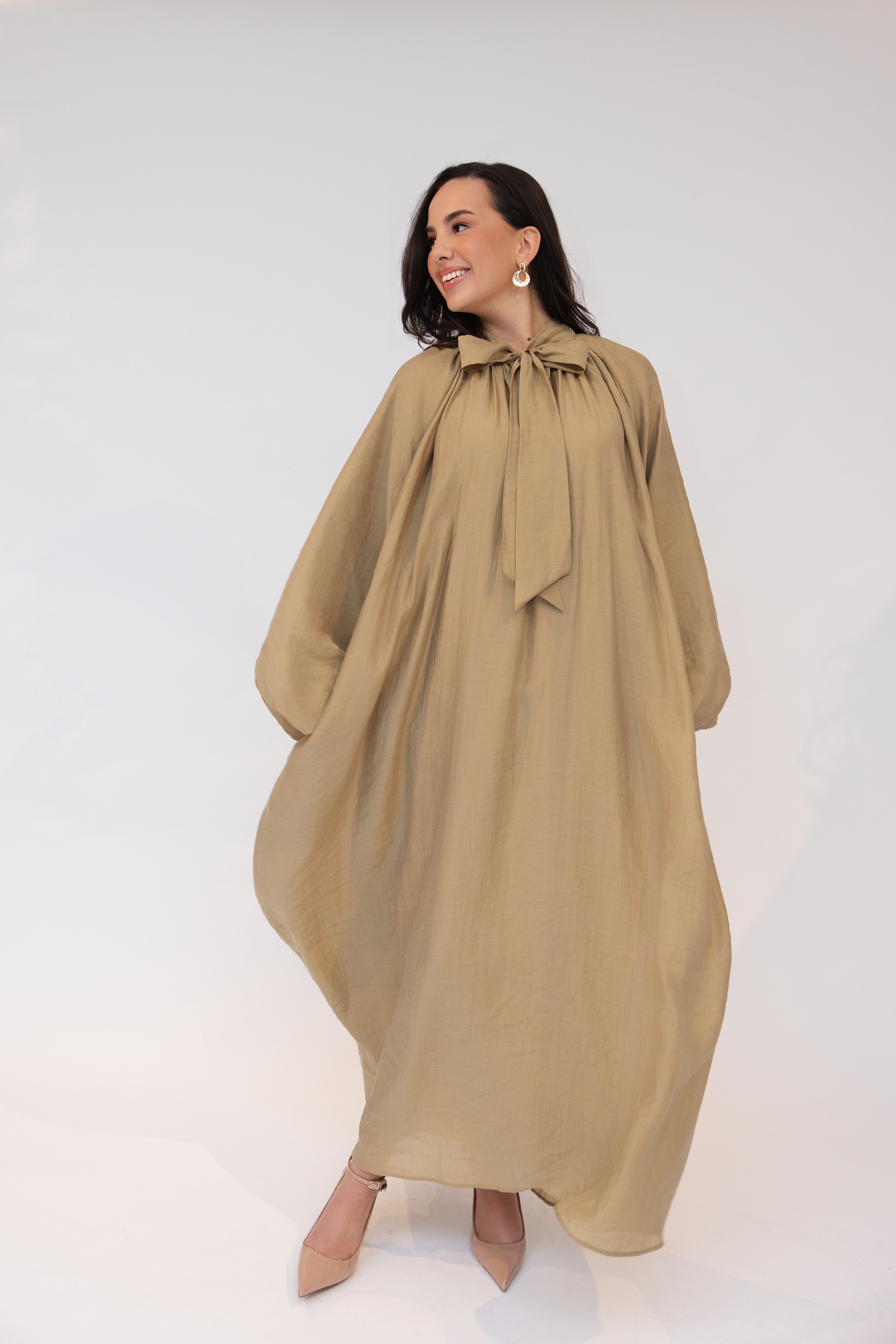 SOFT MAXI DRESS MOSS