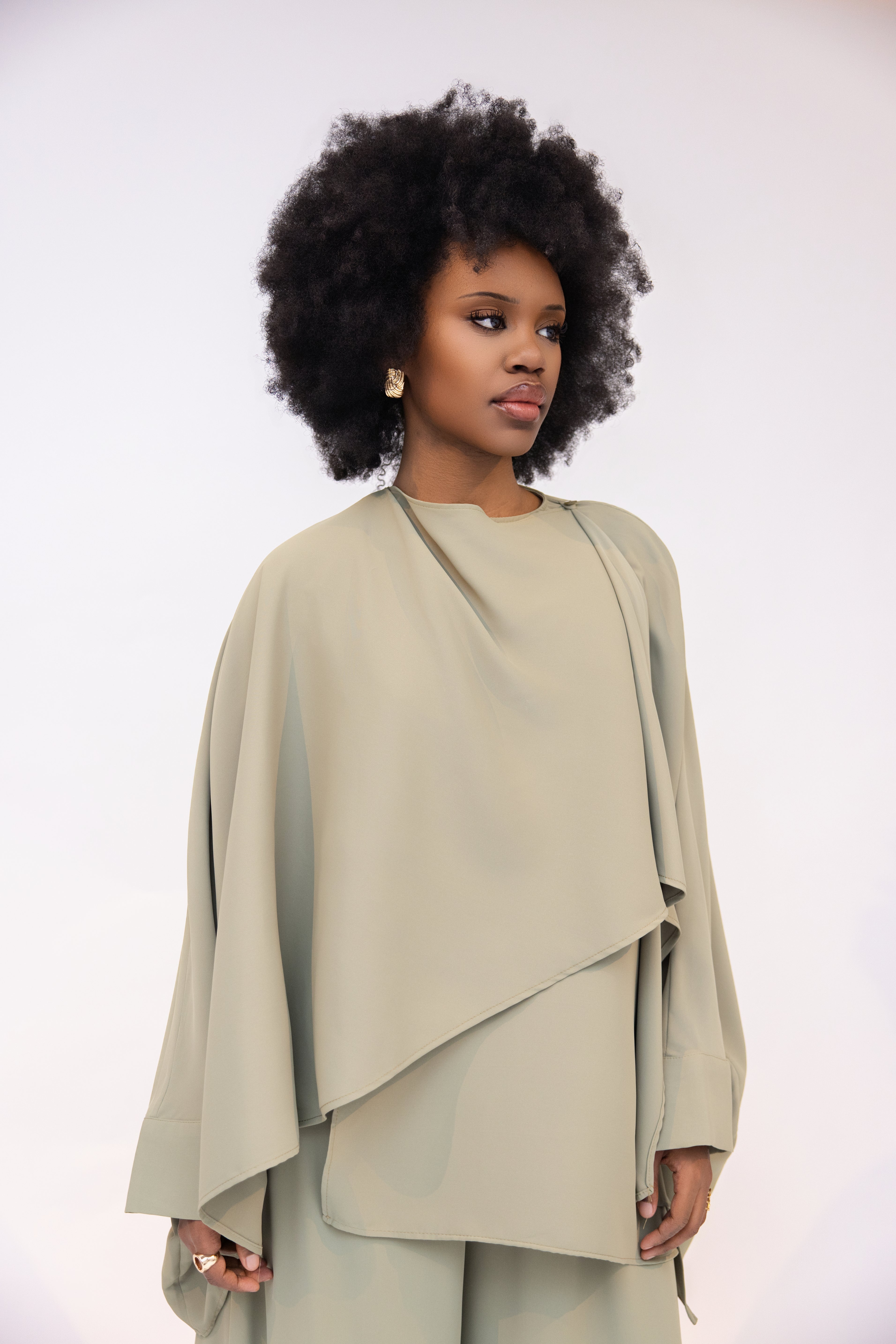 LAYERED TWO PIECE SET MATCHA